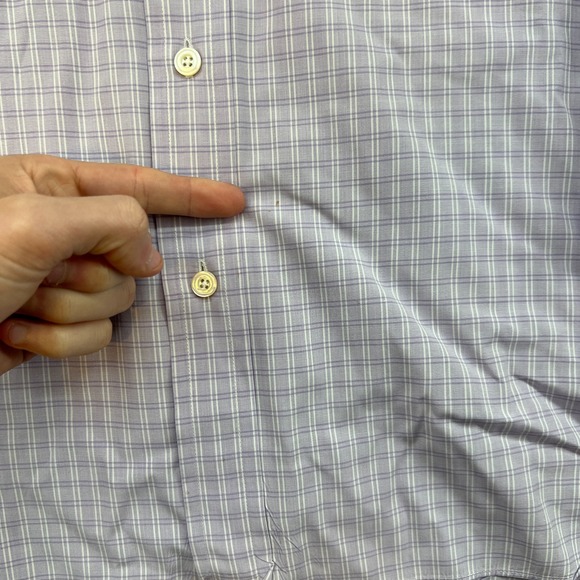 Tom Ford Shirt Lavender Purple Button Up Flip Cuffs 15.5 39 Long Sleeve *FLAWS* - Picture 4 of 13